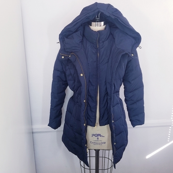 NEW Cole Haan | Long Quilted Puffer‎ Coat size S - Picture 6 of 16